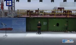 普京出席波羅的海造船廠新建核動力破冰船開工儀式